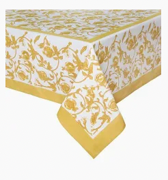 Granada Mustard Tablecloth 71x106"