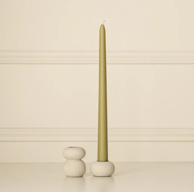 Natural Colour Ceramic Candle Holder - Tall *Last One*