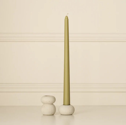 Natural Colour Ceramic Candle Holder - Tall *Last One*