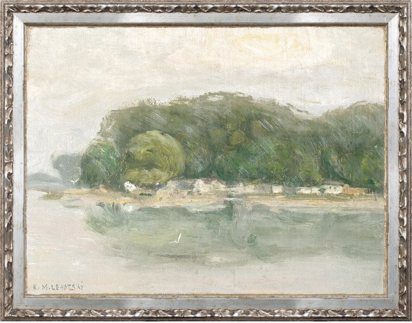 Petite Scapes - Bank on the Danube c.1900