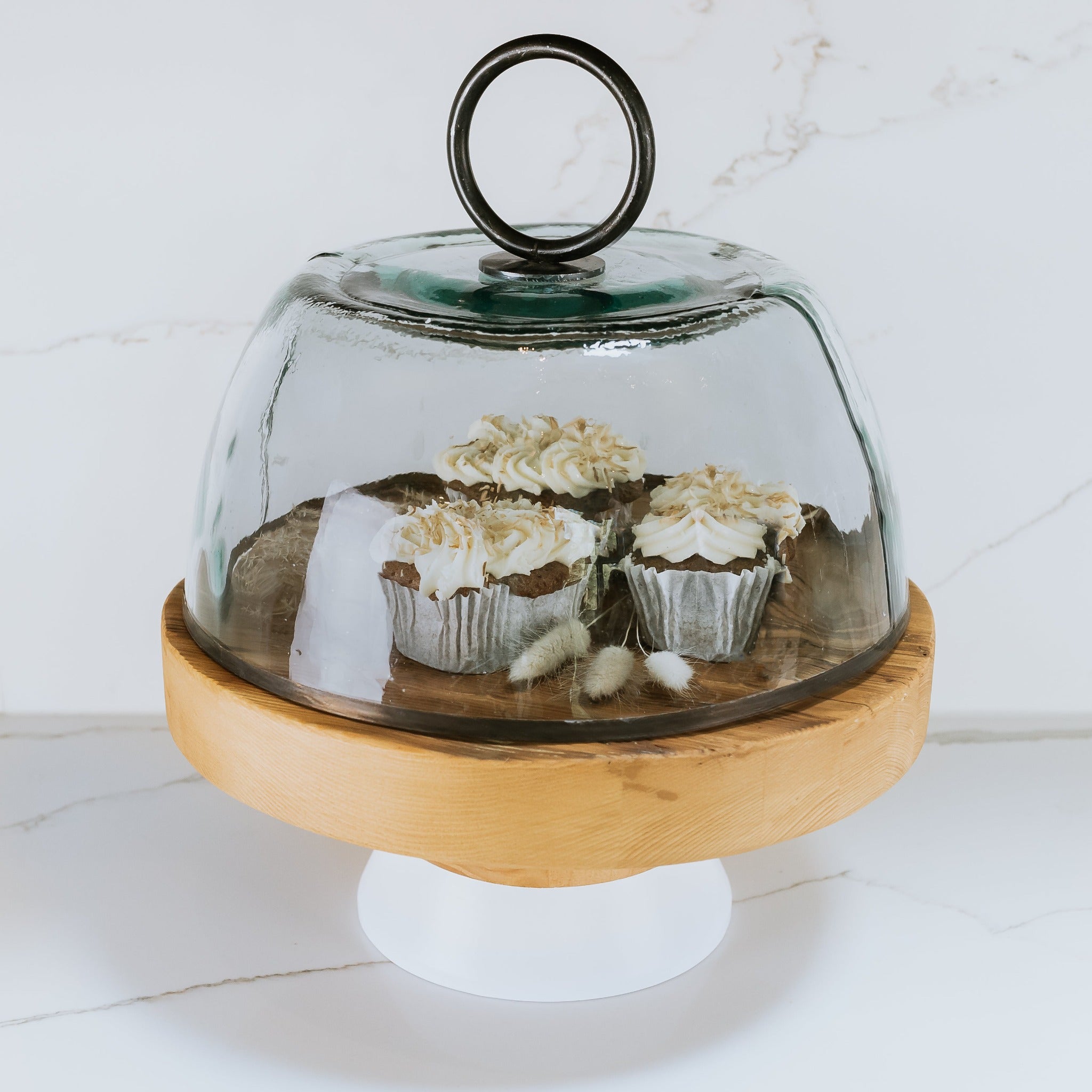 Mosser Glass Blown Glass Cake Stand Dome, 3 Sizes, Flint Glass on Food52
