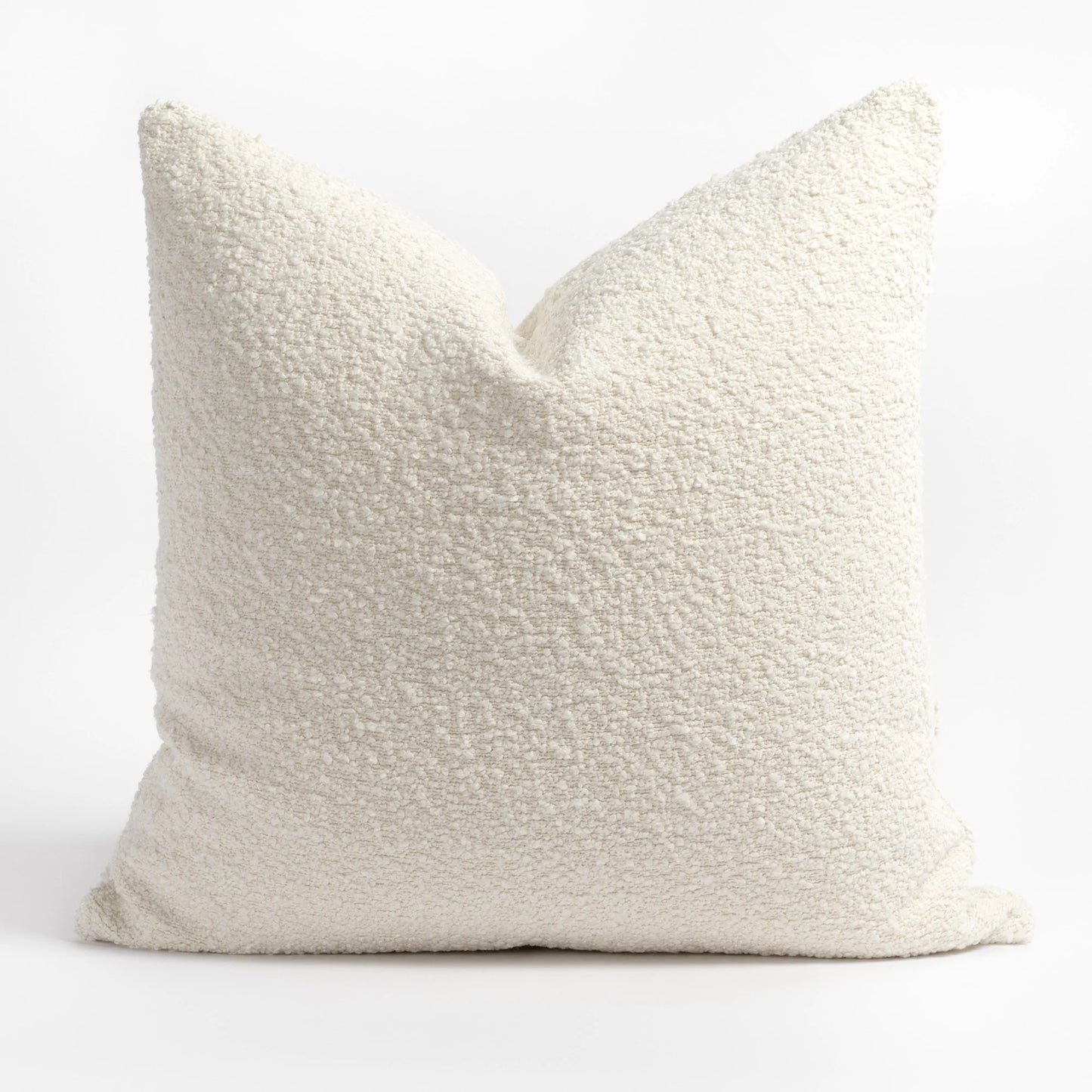 Boucle Pillow Cover & Insert in Chalk 22x22