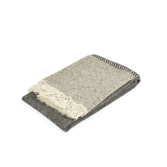 Jules Throw in Black Herringbone *Last One*